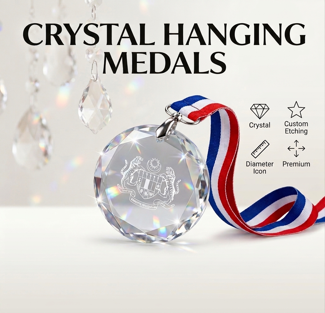 Crystal Hanging Medal