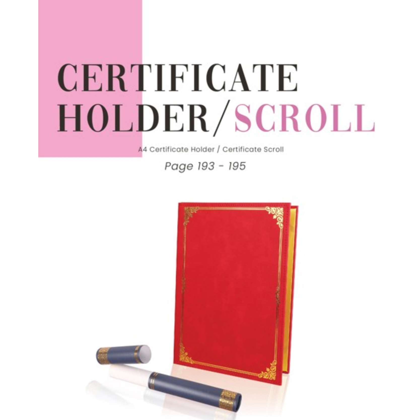 Certificate Holder-Scroll