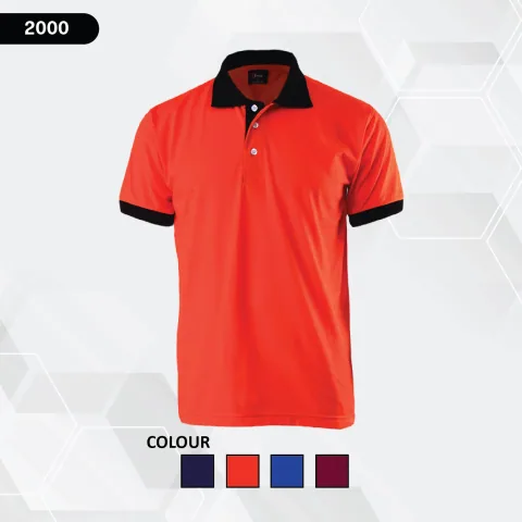 ENZO CODE 2000 POLO WITH CONTRA COLOR COLLAR & CUFF