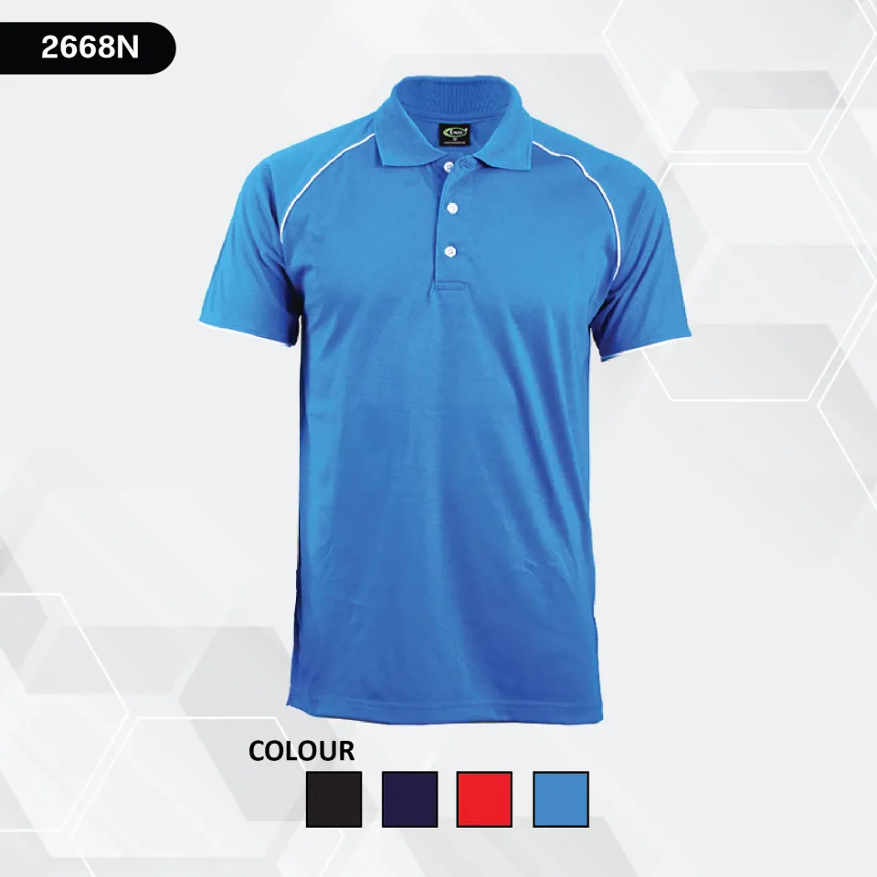 ENZO CODE 2668N RAGLAN POLO WITH PIPING