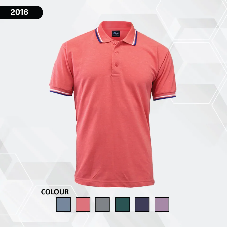 ENZO CODE 2016 HEATHER COLLAR POLO