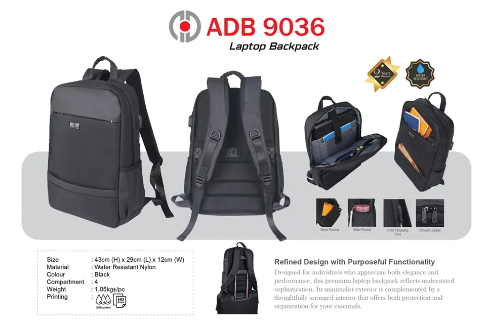 ADB 9036 Laptop Bagpack