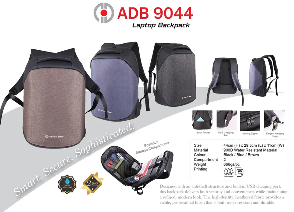 ADB 9044 Laptop Backpack