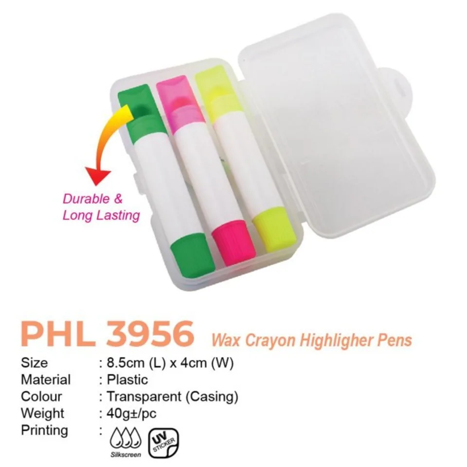PHL 3956 Wax Crayon Highligher Pens