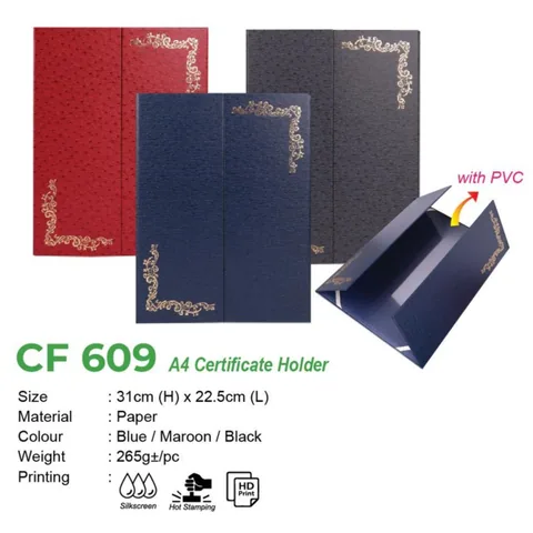 CF 609 A4 Certificate Holder