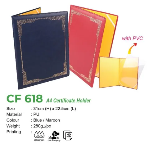 CF 618 A4 Certificate Holder