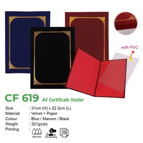 CF 619 A4 Certificate Holder
