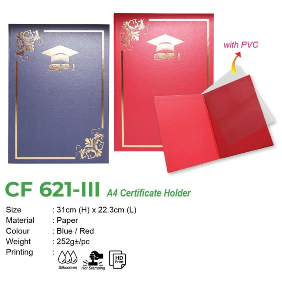CF 621-III A4 Certificate Holder