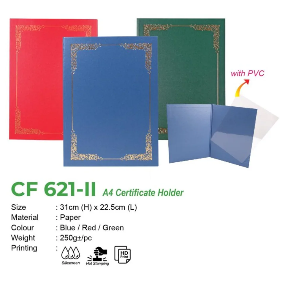 CF 621-II A4 Certificate Holder