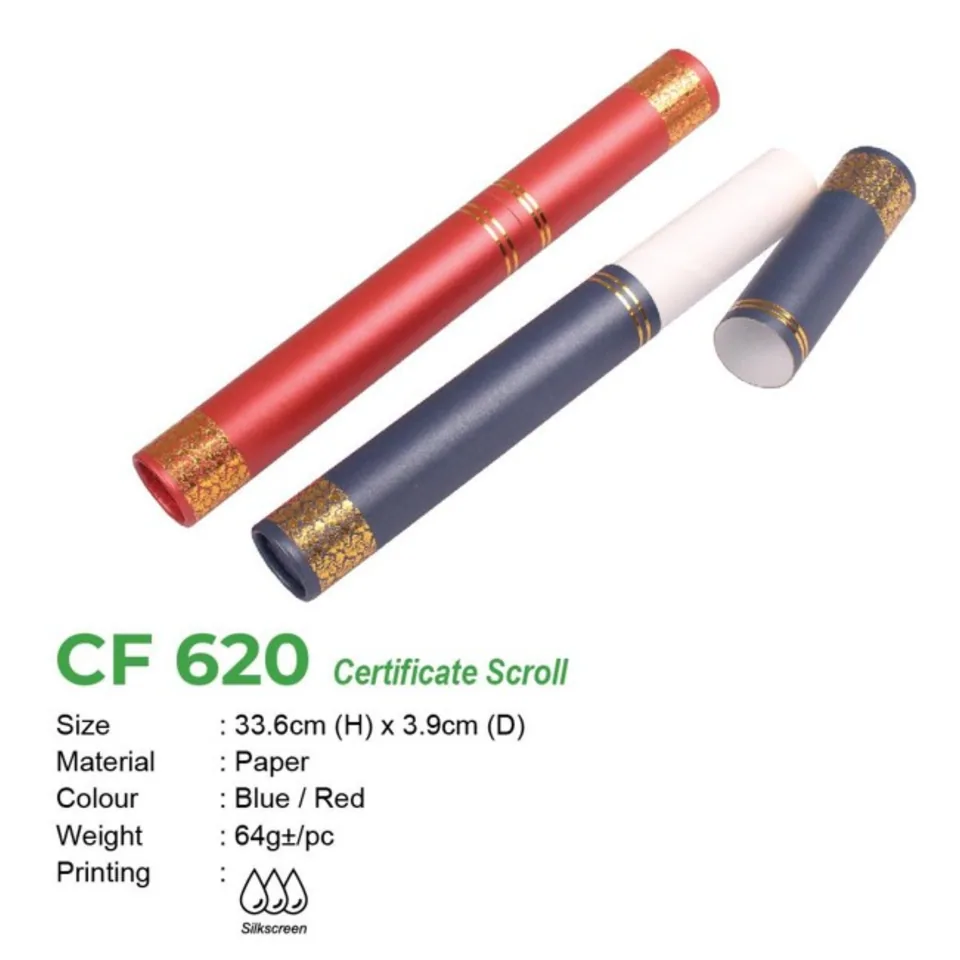 CF 620 Certificate Scroll