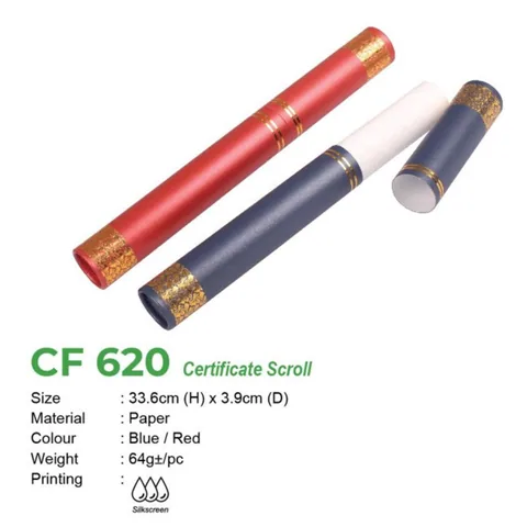 CF 620 Certificate Scroll