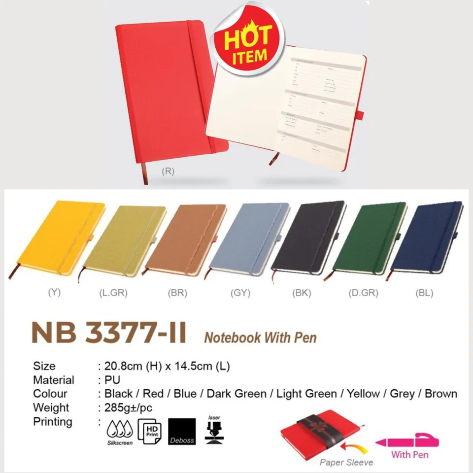 NB 3377-II Notebook With Pen