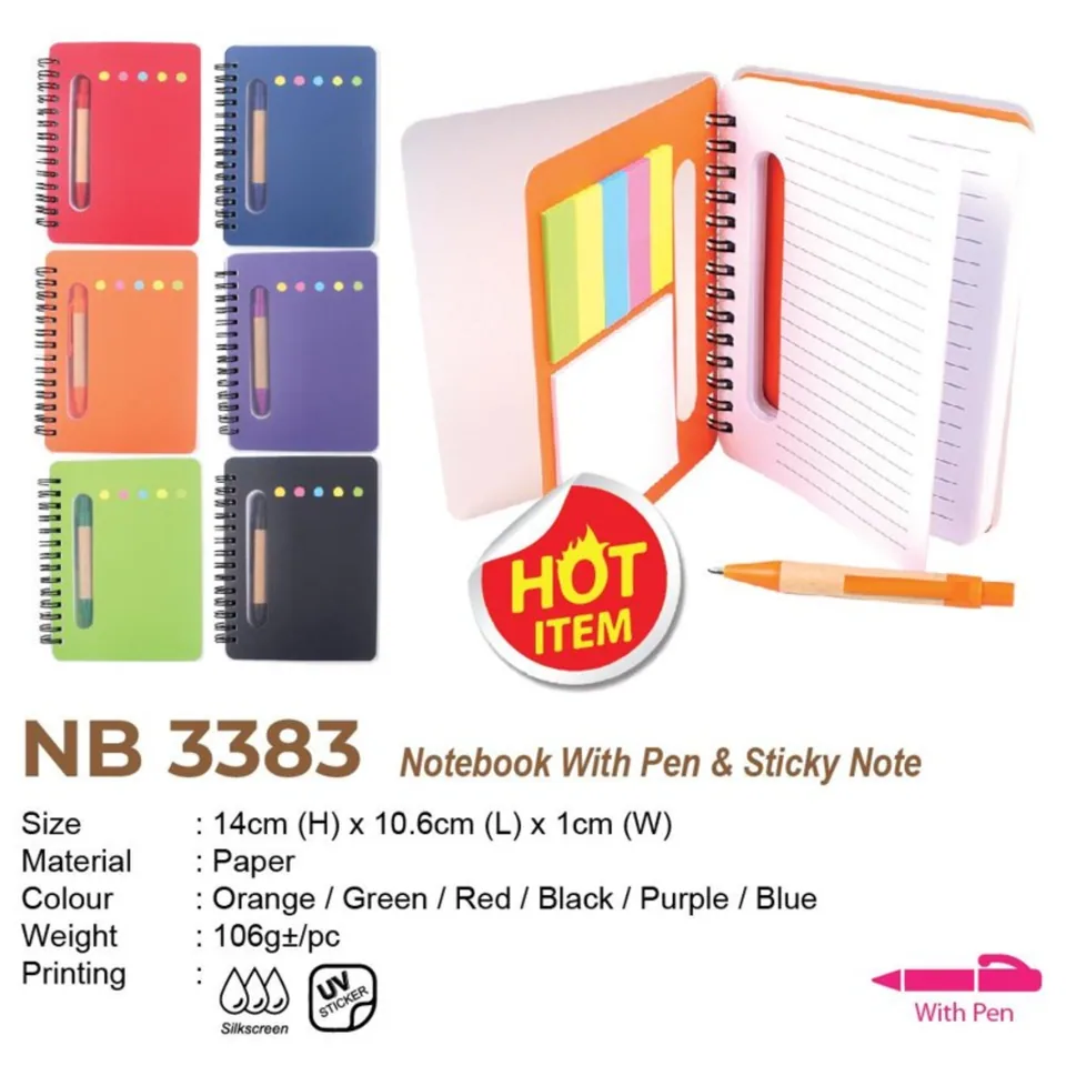NB 3383 Notebook With Pen & Sticky Note
