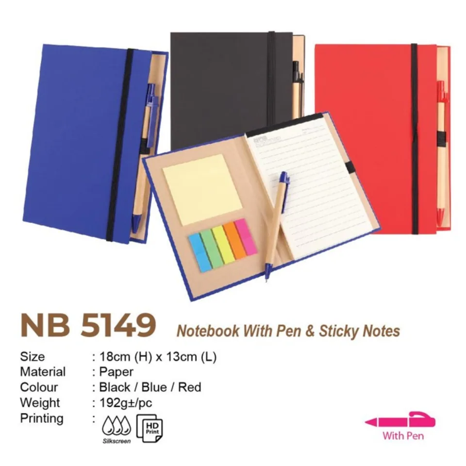NB 5149 Notebook With Pen & Sticky Note