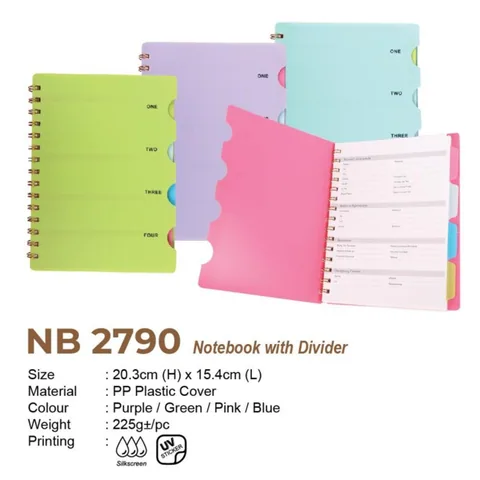 NB 2790 Notebook With Divider