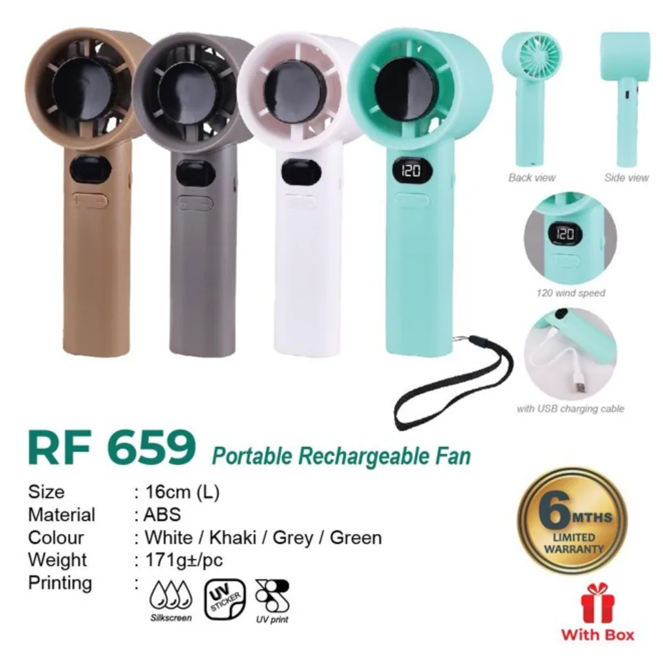 RF 659 Portable Rechargeable Fan