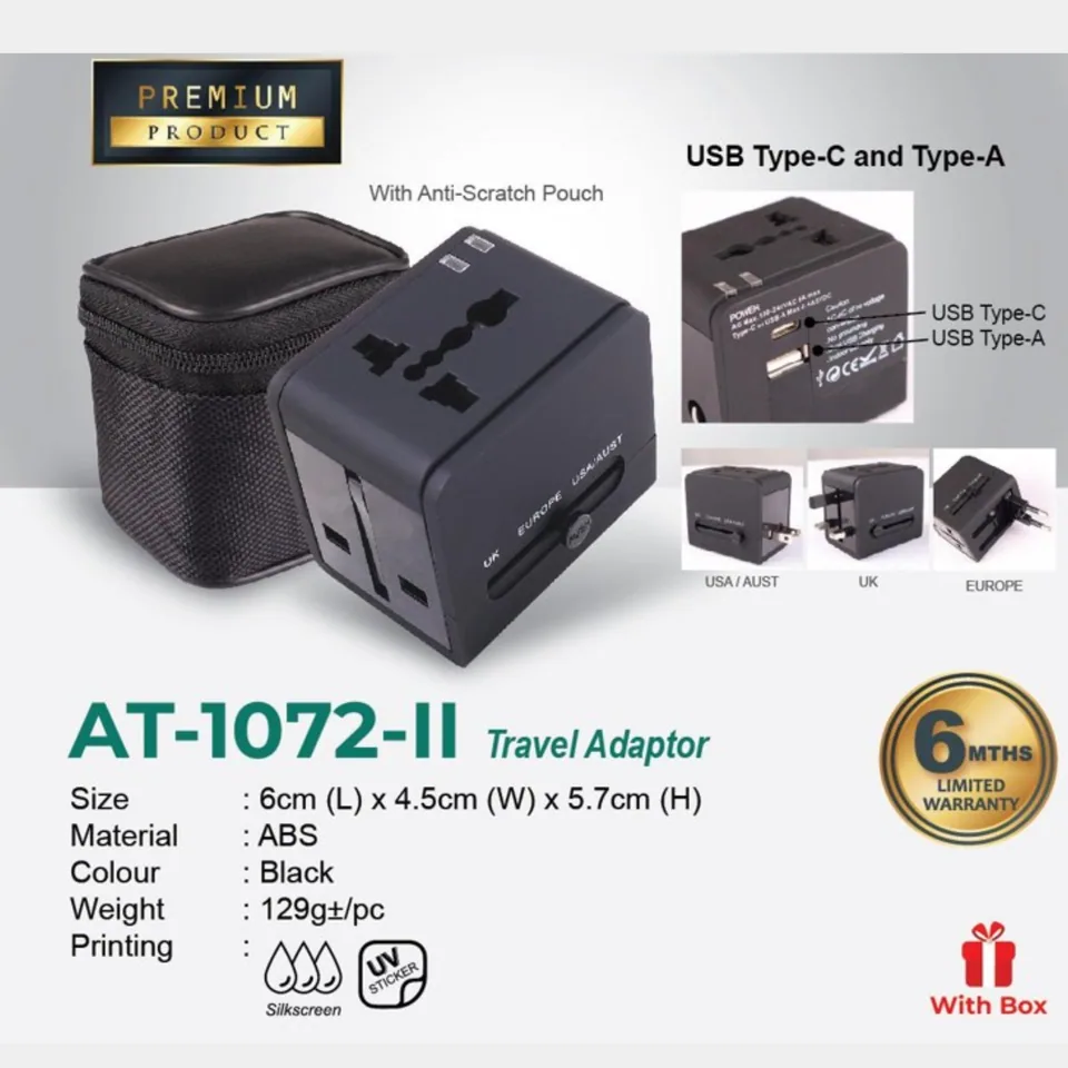 AT 1072-II Travel Adaptor