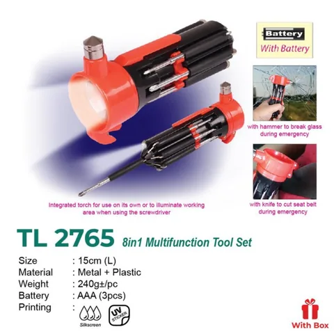 TL 2765 (8 in 1 Multifunction Tool Set)