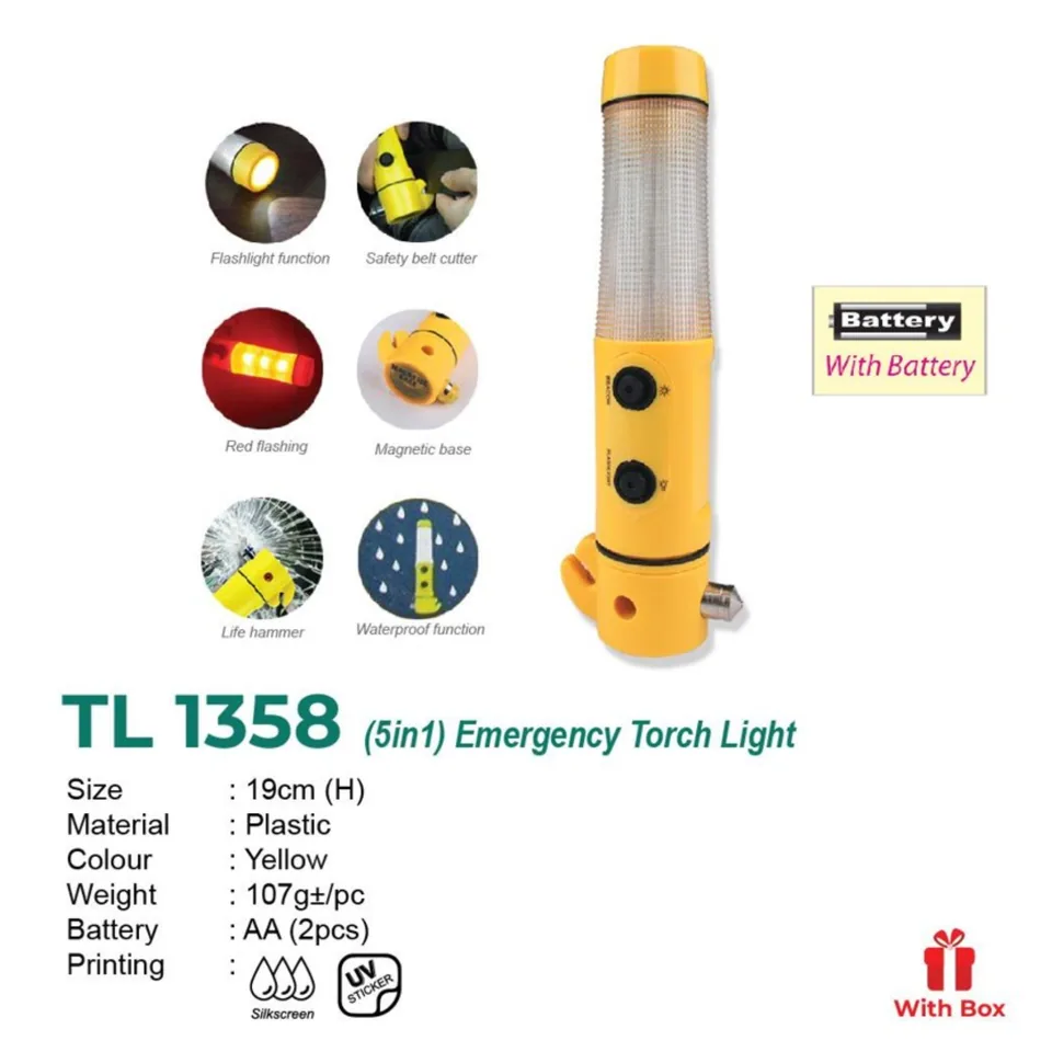 TL 1358 (5 in 1 Emergency Torch Light)