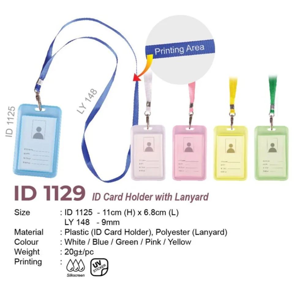 ID 1129 ID Card Holder With Lanyard