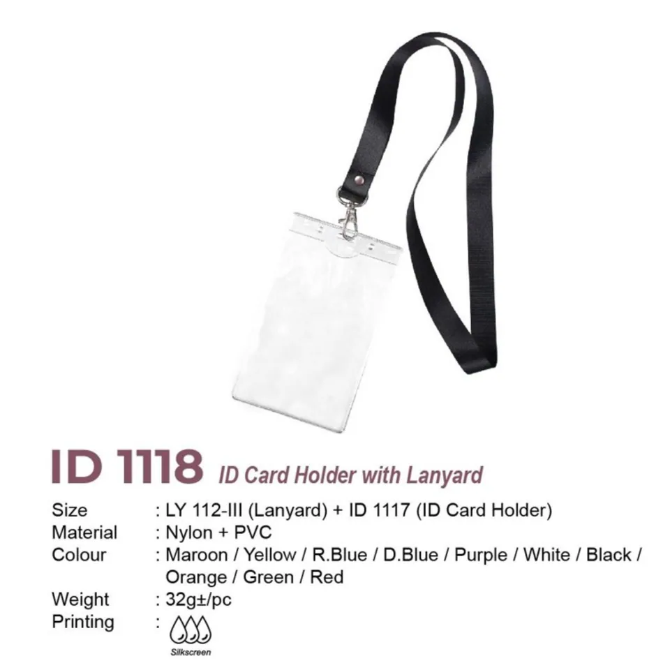 ID 1118 ID Card Holder With Lanyard
