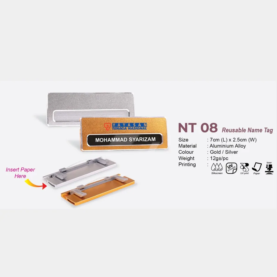 NT 08 Reusable Name Tag