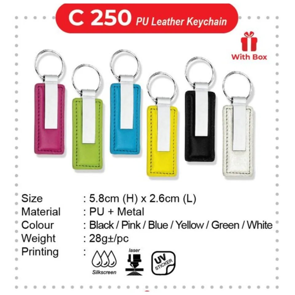 C 250 PU Leather Keychain