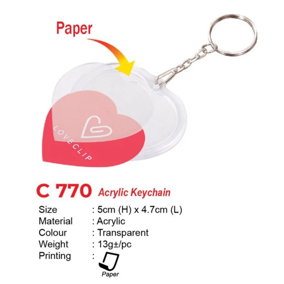 C 770 Acrylic Keychain
