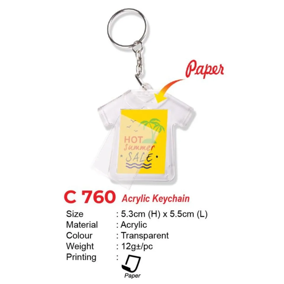 C 760 Acrylic Keychain