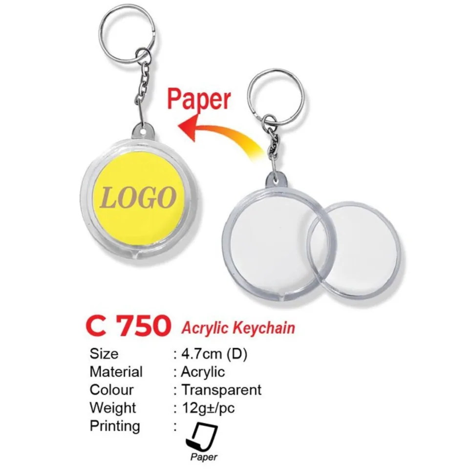 C 750 Acrylic Keychain