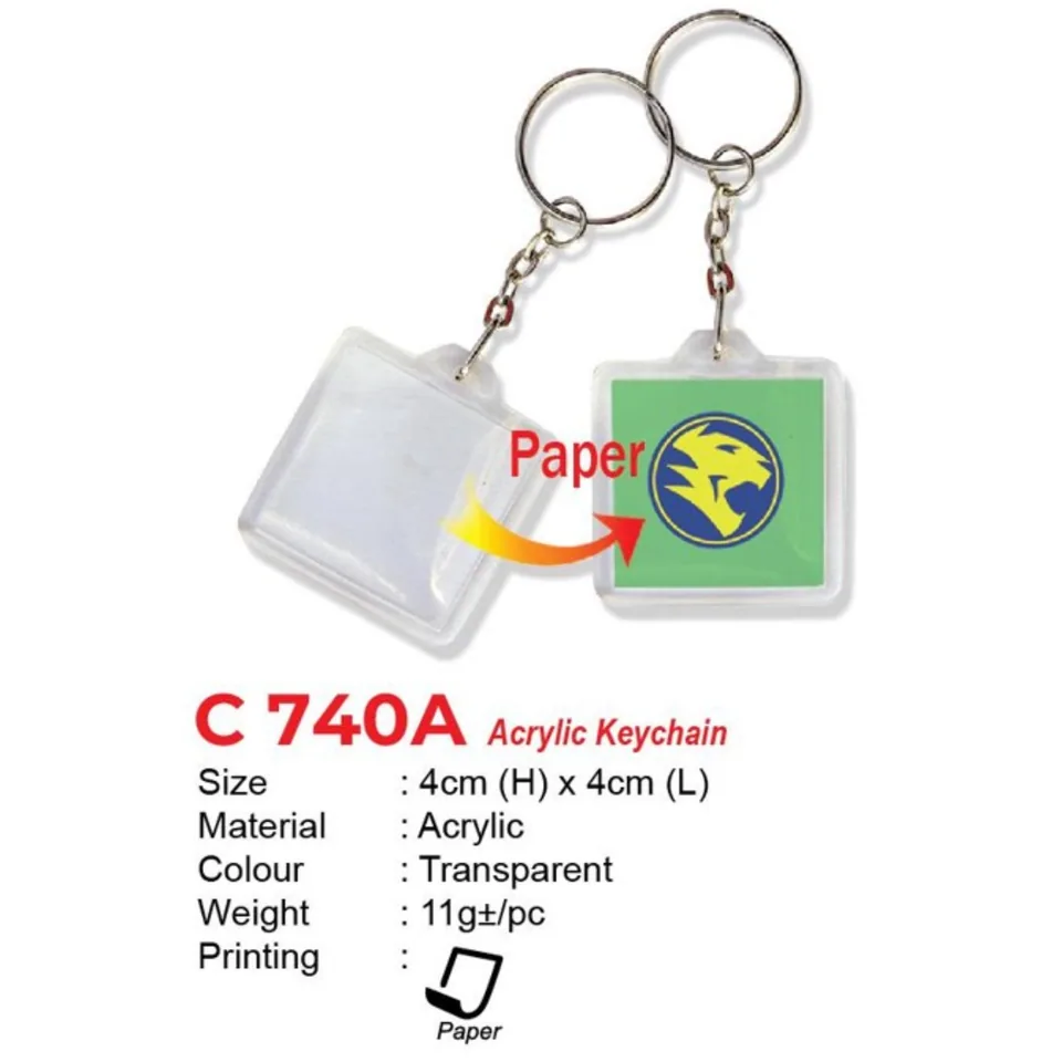 C 740A Acrylic Keychain