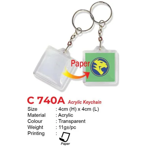C 740A Acrylic Keychain