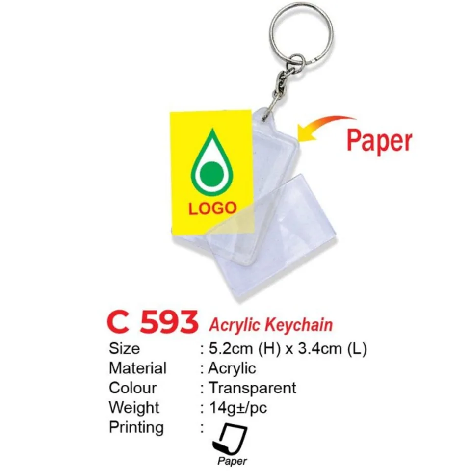 C 593 Acrylic Keychain