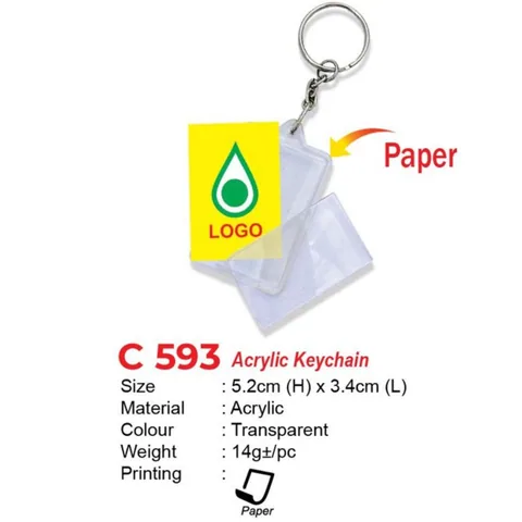 C 593 Acrylic Keychain