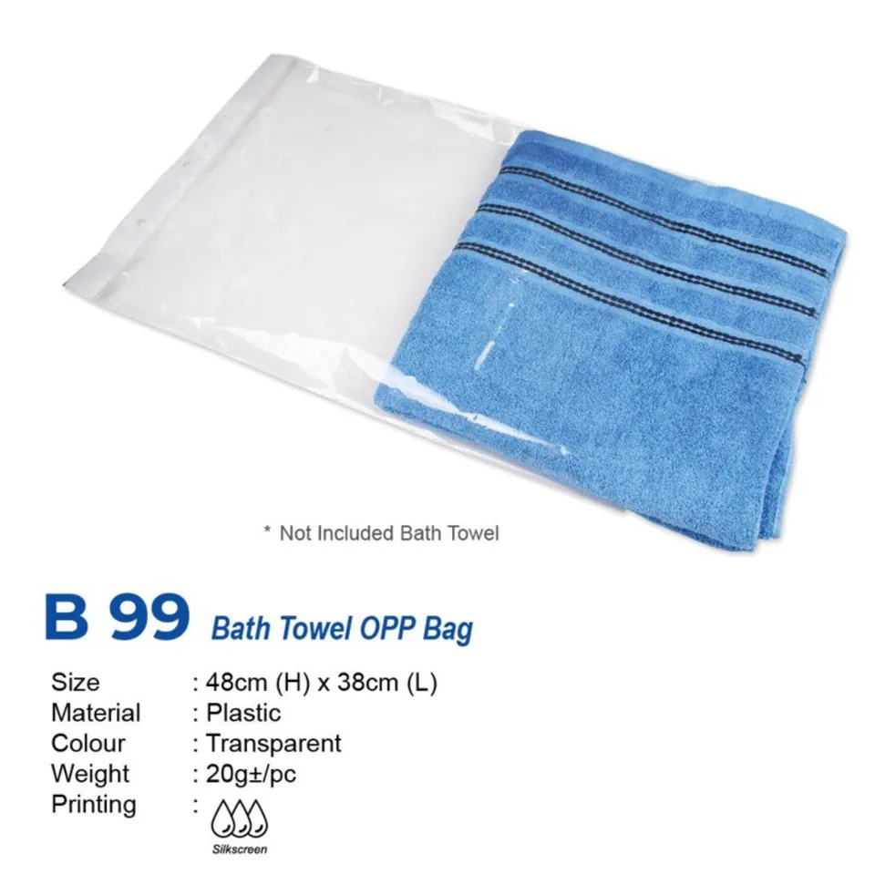 B 99 Bath Towel OPP Bag