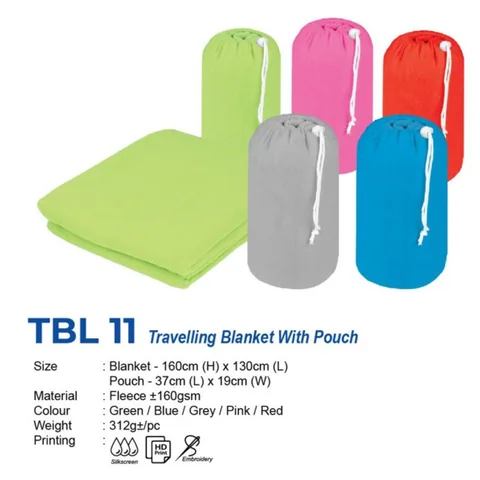 TBL 11 Travelling Blanket With Pouch