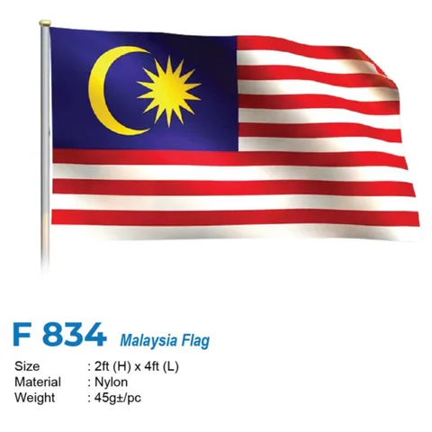 F 834 Malaysia Flag