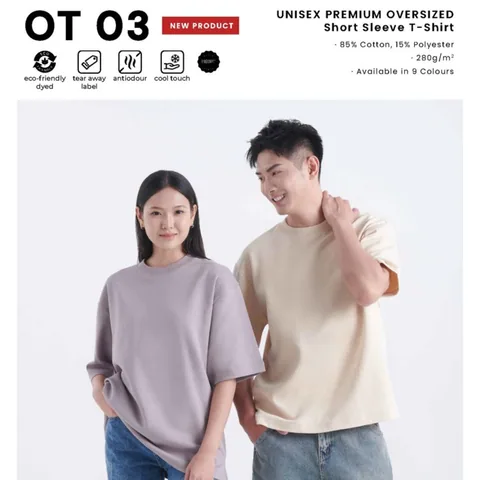 OT 03 UNISEX PREMIUM OVERSIZED Short Sleeve T-Shirt