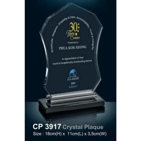 Crystal Plaque