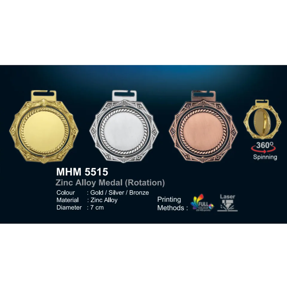 Zinc Alloy Medal (Rotation)