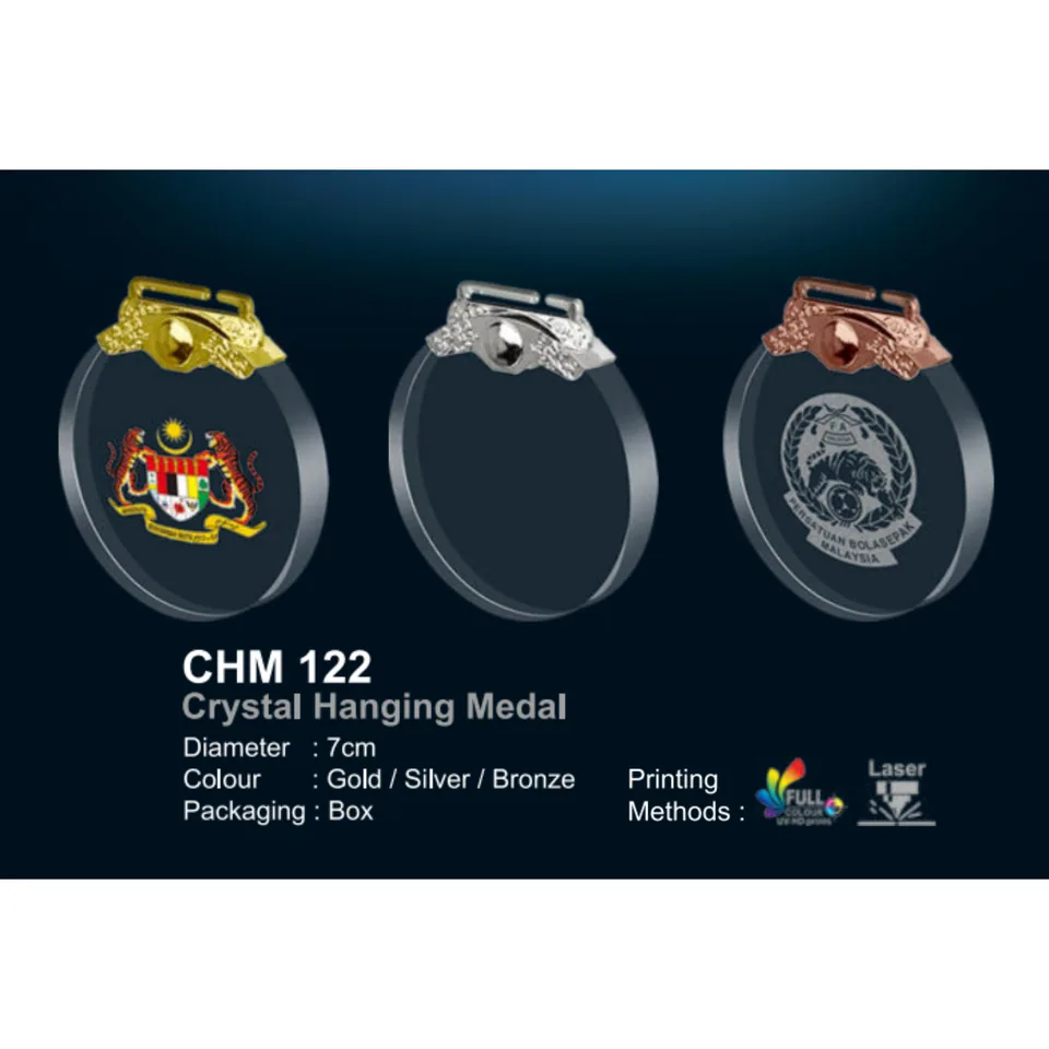 Crystal Hanging Medal