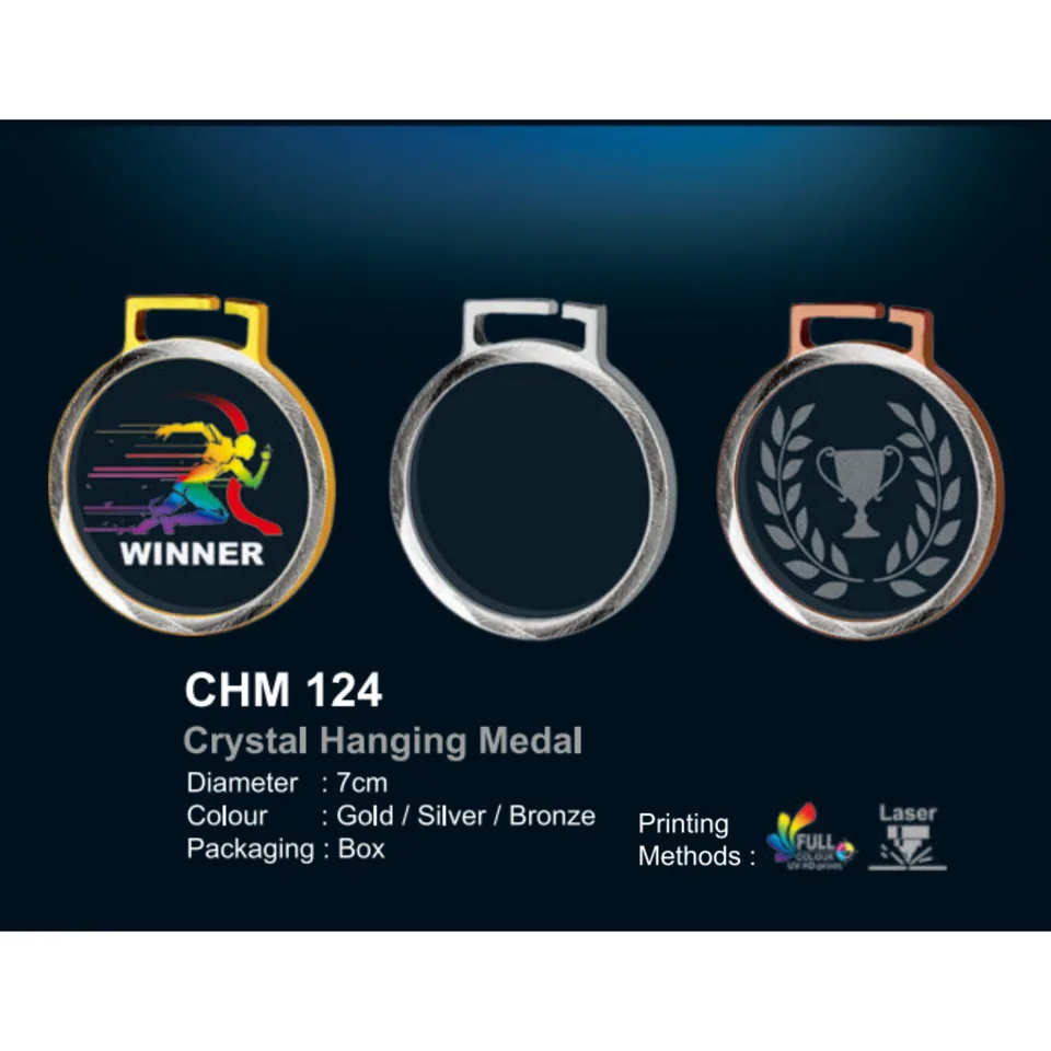Crystal Hanging Medal