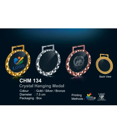 Crystal Hanging Medal