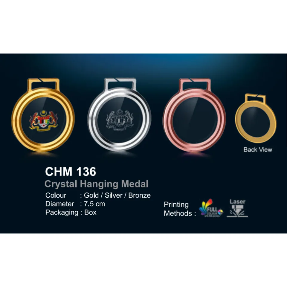 Crystal Hanging Medal
