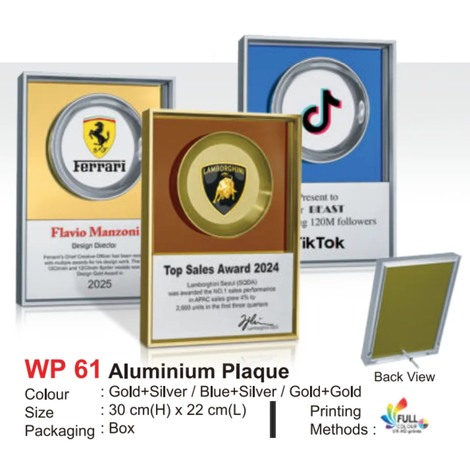 Aluminium Plaque