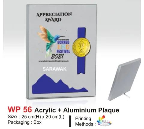 Arcylic + Aluminium Plaque