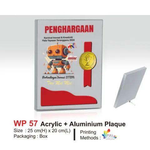Arcylic + Aluminium Plaque