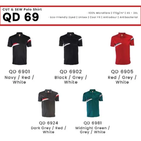 QD 69 CUT & SEW Polo Shirt