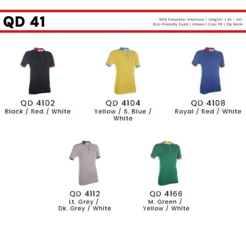 QD 41 Unisex Zip Neck