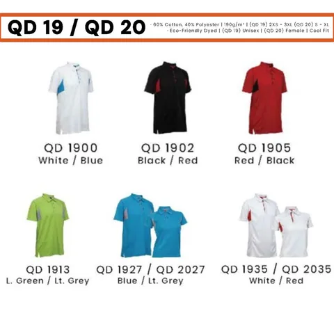 QD 19 / QD 20 Unisex Cool Fit